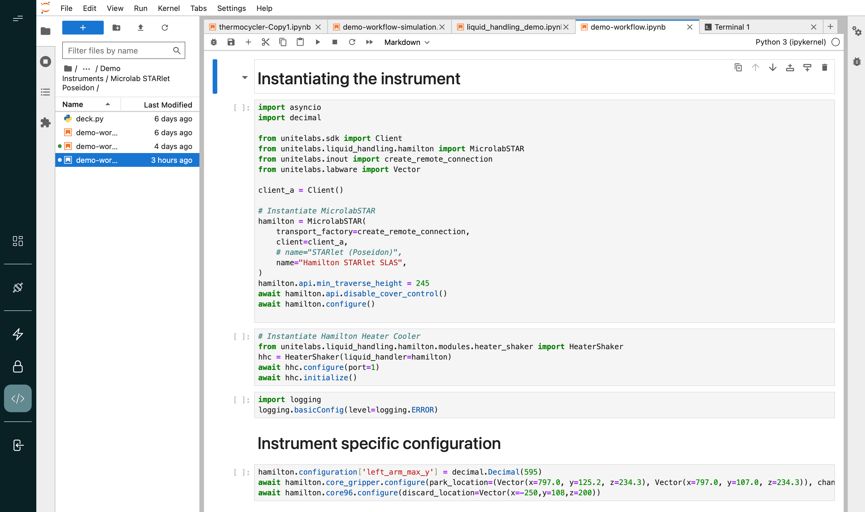 UniteLabs IDE